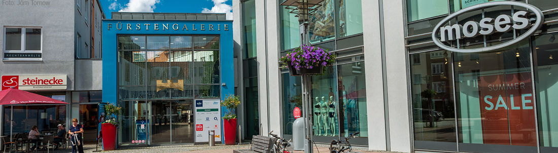 Fürstenwalde - Marktplatz mit Fürstengalerie